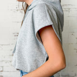Sleeveless Hoodie Top