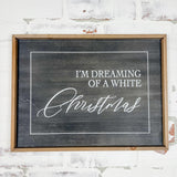 Reversible White Christmas Frame