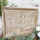 Merry Christmas Beaded Sign