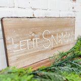 Let It Snow and Ski Plaque