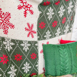 Red/Green Snowflake Throw