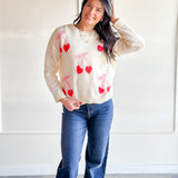 Cherry Love Knit Sweater