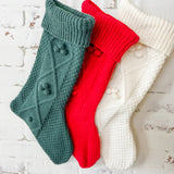 Fabric Traditional Knit Stocking