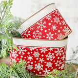 Short Oval Red Buckets wSnowflakes