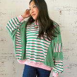 Playful Stripe Sweatshirt