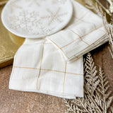 Gold Lined Cotton Napkin