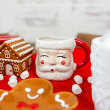 Stoneware Santa Mug