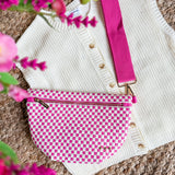 Checkered Pink Bum Bag