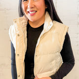 Mock Neck Puffer Vest