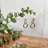 Double Hoop Hanging Earring