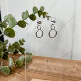 Double Hoop Hanging Earring