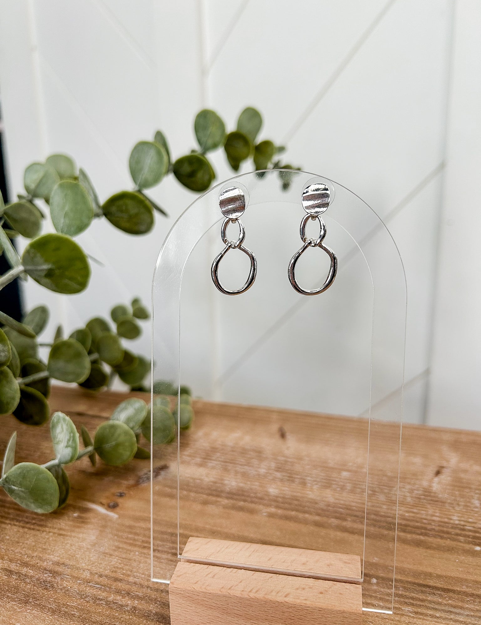 Double Hoop Hanging Earring