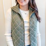 Diamond Stitch Quilted Vest