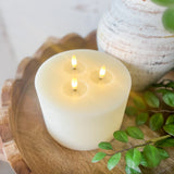Flicker & Glow Triple-Wick Candle