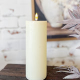 8" LED Cream Candle