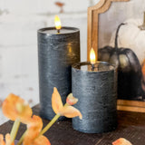 4" Black Led Pillar Candle