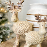 Resin Standing Wood Reindeer