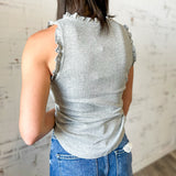Ruffle Me Up Ribbed Tank