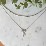Layered Bow Necklace