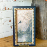 Flying Witch Framed Antique Art | 7x12"