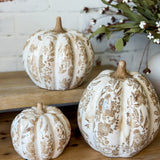 5" Beige Heirloom Pumpkin