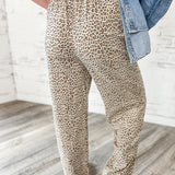 Wild Comfort Leopard Wide Leg Pants