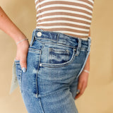 Risen Classic Wide Leg Denim Jeans