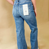Risen Classic Wide Leg Denim Jeans