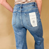 Risen Classic Wide Leg Denim Jeans