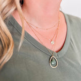 Layered Green Necklace