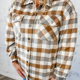 Long Sleeve Plaid Shacket