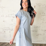 Easy Days Striped Side Tie Dress