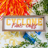 12x4" Fans Only Iowa State