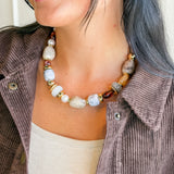 Chunky Stone Bead Necklace