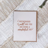 Motherhood Is Wild | Greeting Card