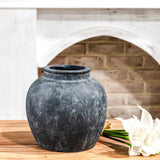 8.6" Charcoal Clay Pot