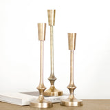 Gold Finish Candle Pillars