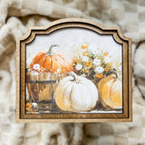 Provincial Pumpkin Bucket Framed Art