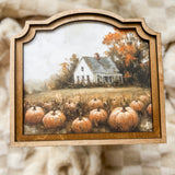 Provincial Pumpkin Farmhouse Framed Art