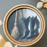 8" Round Witch Boots Art