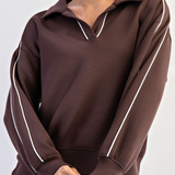 Modal Scuba Double Piping Polo Top