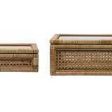 Rattan & Wood Display Boxes