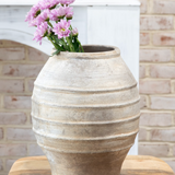 Antique Taupe Artisan Vase