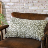 Olive Floral Pillow