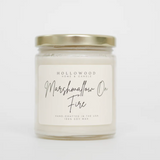8 Oz Candle Marshmallow On Fire