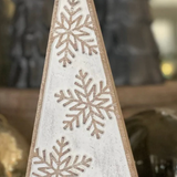 8" Carved Snowflake Tree