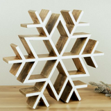24" Wood Enamelware Snowflake