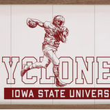 16x10" Vintage Football Iowa State