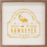 16x16" Vintage Stamp Iowa