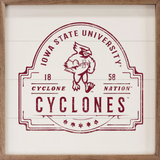 16x16" Vintage Stamp Iowa State